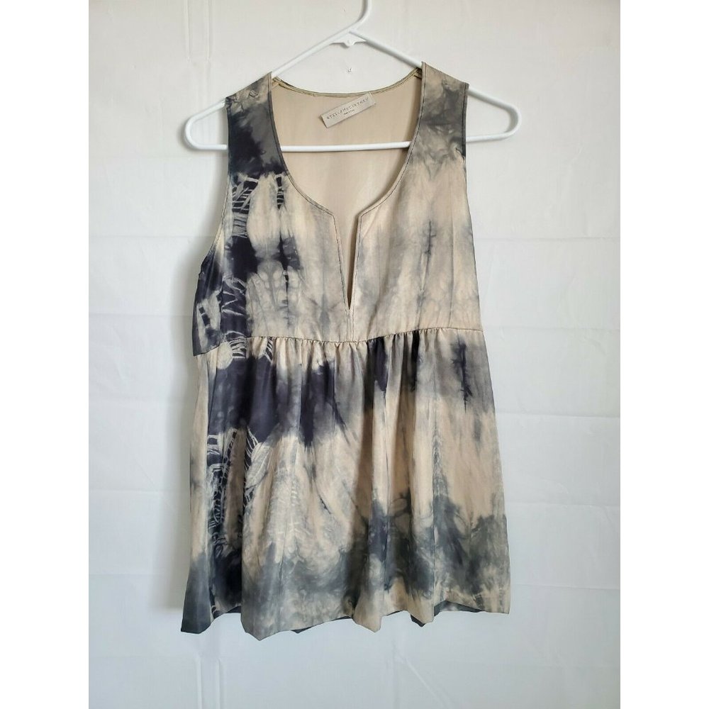 Stella Mccartney Mini Dress 100% silk Pastel Green - Picture 1 of 11
